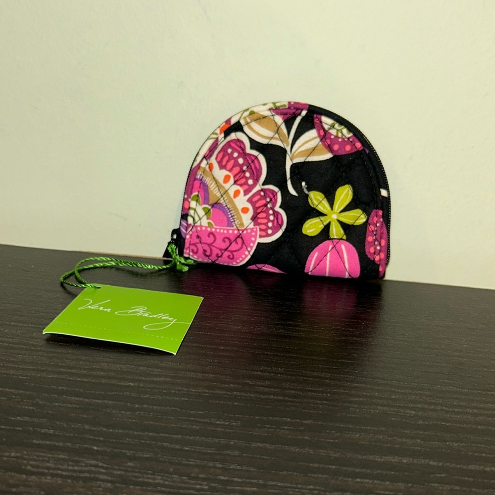 Vera Bradley zip coin purse pirouette pink